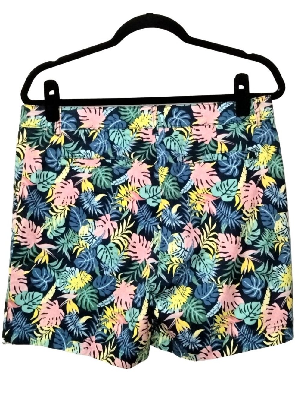 Caribbean Joe Size 8 Shorts 5" Inseam Tropical Print Stretch Comfortable Stylish - Picture 4 of 7